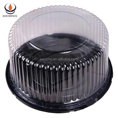 China Disposable Blister Plastic Disposable Food Container With Lid Cake Packaging Box for sale