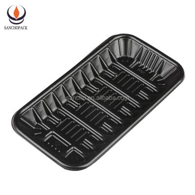 China Disposable Safe Plastic PP Frozen Food Tray Packaging for sale