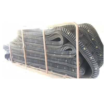 China Tear-resistant skirt separation wave shaped edge clamping conveyor belt in cement mixing station for sale