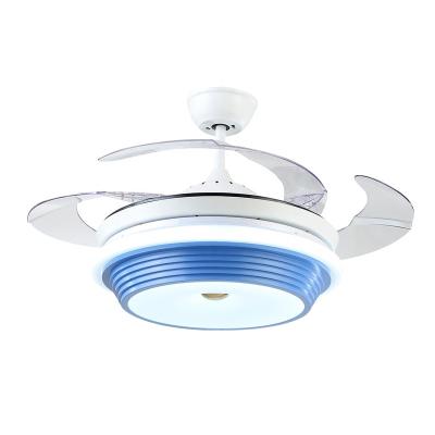 China Factory outdoor supply high quality led leaf ceiling fan light led ceiling fan for sale