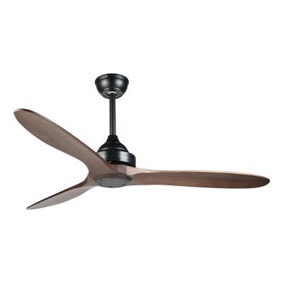 China Hotel Blade Wooden Ceiling Fann With Light for sale