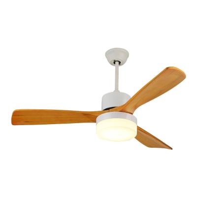 China 2019 New Products Hotel 65w Ceiling Fan With Led Blade Ceiling Fan Wooden Wood for sale