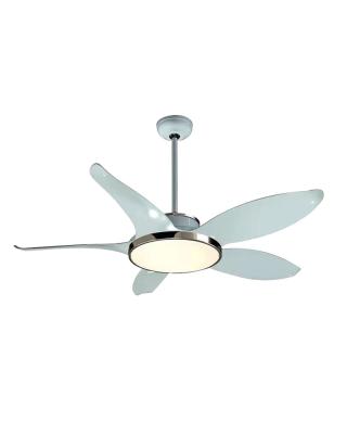 China 24w Industrial Retro Living Room Restaurant High Power Ceiling Fan Silver Decorative Ceiling Fan for sale