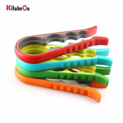 China Latest New Multi Functional Multi Functional Container Bottle Lid Can Slam Opener With Slip Resistant Handle for sale