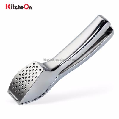 China Viable Best Quality Zinc Alloy Garlic Press with Ergonomic Handle for sale