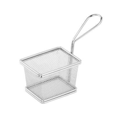 China Sustainable Stainless Steel Mini French Fry Basket For Restaurants for sale