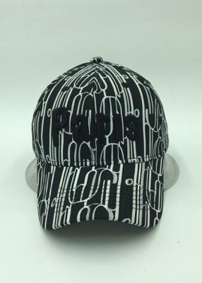 Cina Decorazione bianca personale pre curva dei cappelli di Snapback del nero dei berretti da baseball in vendita