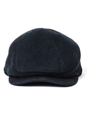 China Tweed Cotton Peaked Flat Cap For Winter , Classic Duckbill Flat Cap for sale