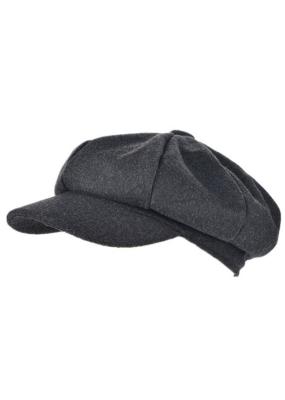 China Customize Gray Fashion Wool Newsboy Cap Fitted Adjustable Size Autumn for sale