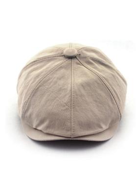 China Kids Brown Travel Cotton Newsboy Cap Fashionable Fixed With Pre Curved for sale