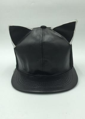 China O Snapback do couro da orelha de gato caçoa a borda larga dos chapéus, chapéus ocasionais do Snapback à venda