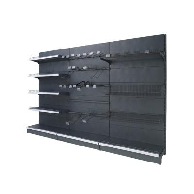 China Corrosion protection Popular Supermarket Shelf Supermarket Retail Store Double side convenience store display shelf /rack gondola shelving for sale