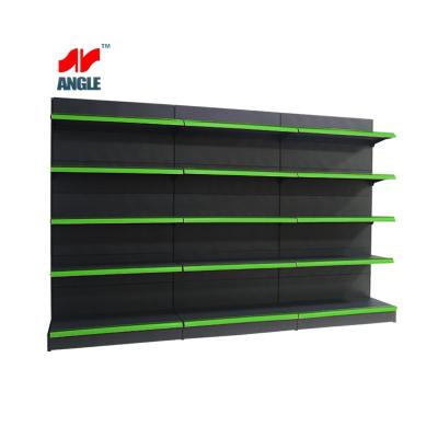 China Single-sided Retailer Store Shelves Supermarket Checkout Counter Gandola Shelves Supermarkets Grocery Smoke Shop Shelves for sale