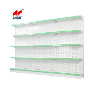 China Single-sided Shiteyi heavy duty supermarket metallic shelves / store display racks /gondola shelving OEM and ODM for sale