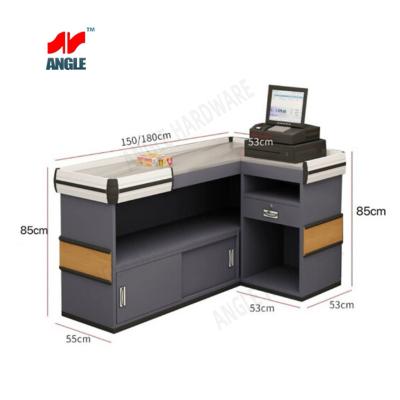 China Corrosion Protection New Design Wood And Metal Convenience Store Cashier For Grocery for sale