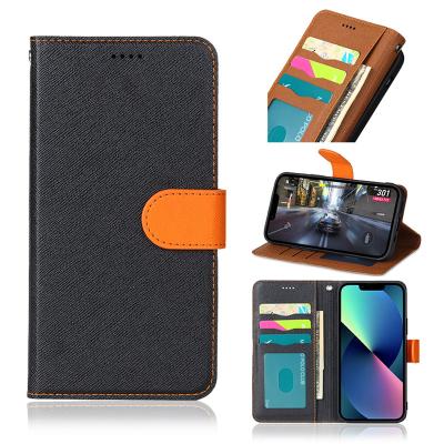 China Anti-drop Leather Phone Case For iPhone 13 pro 12 pro 12 max mini Xr Xs 6 6s 7Plus 8 plus Wallet Case With Kickstand Flip Back Cover for sale