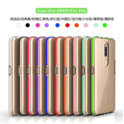 China New Hybird Colors TPU Cell Phone Transparent Soft Cover Case For OPPO F11 Pro A5 A3s Taiwan AX5 European A12E for sale