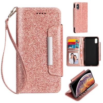 China Anti-drop Leather Case for iPhone 7 plus, Book Style Wallet PU Cell Phone Case for IP 12 mini XS XR X 8 7 6 plus 11 13 pro max for sale