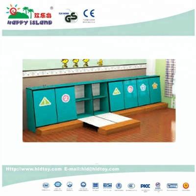 China Popular Kindergarten Wooden Folding Wall Bed for sale