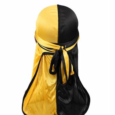 China Skin Designer Set Dad Custom Mesh And Yellow Polyester White Friendly Silk Gold Durags for sale