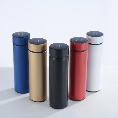 China Sustainable Outdoor Travel Mug Vacuum Water Bottle Stainless Steel Smart Thermos Mug for sale