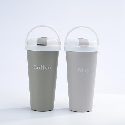 China Modern European Style Stainless Steel Wide Range Applications Concise Design Frosted Coffee Mug for sale