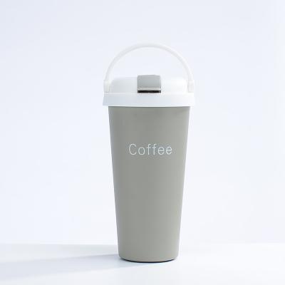 China Durable Easy Hold Handle Double-Layer Vacuum Stainless Steel Thermo Coffee Mug for sale