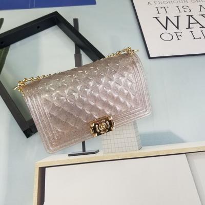 China Cross 2020 - Fashion Factory Wholesale Cheap High Quality PVC Jelly Handbags Colorful Purses Packing Body Bags for sale