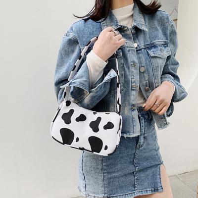 China New hot selling fashion animal skin print canvas bag fashion one-shoulder bag casual handbags for women for sale