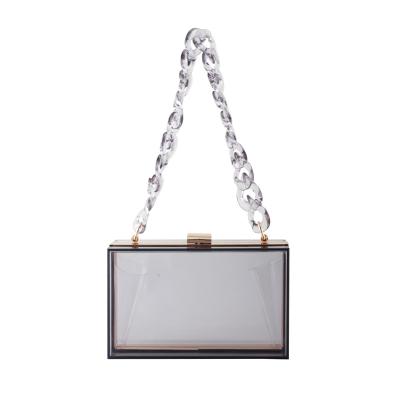 China Daily Hot Sale 2020 Clear Customize Acrylic Purse Bags Acrylic Clutch Evening Bags for sale