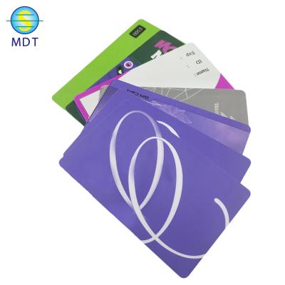 China Advertising Mdt O Gift Certificate Both Sides Printing In PVC Plastic Material for sale