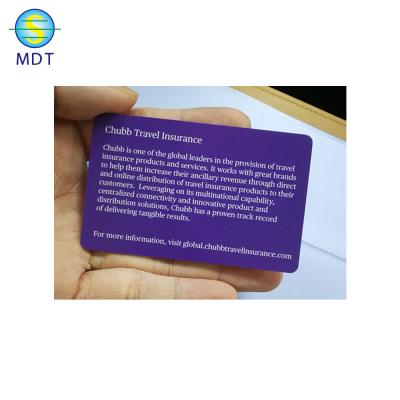 China Shanghai Factory Mdt Customer Printed Loyalty Membership Card Plastic Customer Printed for sale