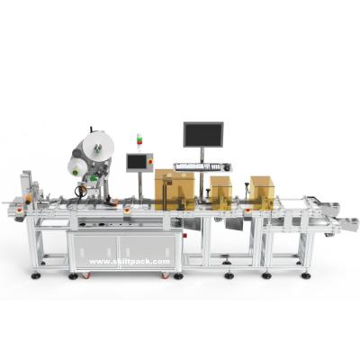 China Automatic Top Side Hang Tag Label Applicator With Conductive Beverage Sticker Paging Labeling Machine for sale