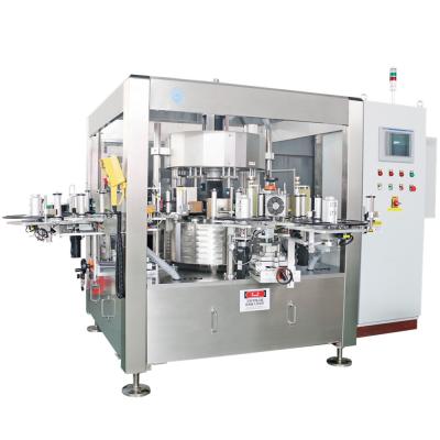 China Round Type / Square Bottle Beverage 12000 Bph High Capacity Spin Labeling Machine for sale