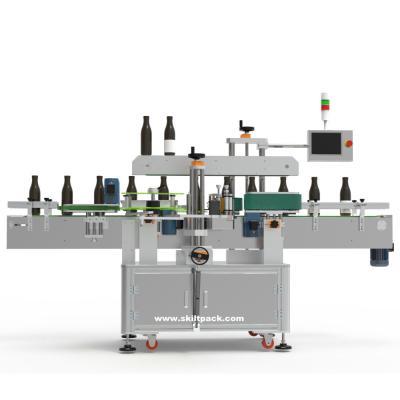 China Professional Beverage Square Containers Labeling Machine One Label Multi Side Label Applicator for sale