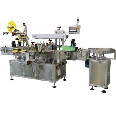 China Beverage Top and Double Sides Labeling Machine for Square Tin Cans for sale