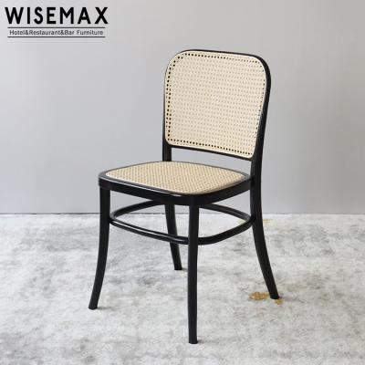 China Nordic WISEMAX FURNITURE Dining Room Furniture Cheap Restaurant Cane Chair Dining Chair for sale