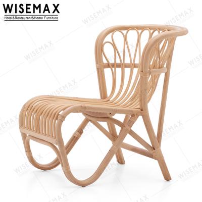 China WISEMAX FURNITURE Classic and Modern Hotel Chaise Lounge Outdoor Garden Sofa Set Furniture Swing Egg Patio Rattan Simple Wicker Leisure Sofa Chair for sale