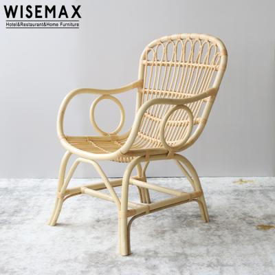 China WISEMAX FURNITURE Extended Modern Natural Rattan Furniture For Living Room Garden Recliner Leisure Relaxing Lounger for sale