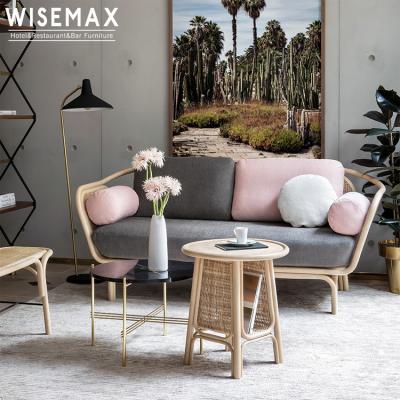 China WISEMAX FURNITURE convertible hot sale high quality wooden sofa set furniture modern design living room sofa for sale