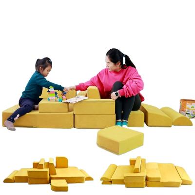 China Home Floor Play (Children's Other) Adjustable Floor Play Cushion or Living Room Sofa Set 9pcs/set Family Furniture Parents and Children for sale