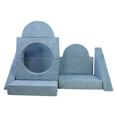 China Newest Modern Castle Design Kids Play Couch For Playroom Crawling And Sliding Baby Couch Kids Play Sofa Wholesale for sale