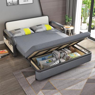 China New Product (Size) Metal Frame Adjustable Sofa Cum Bed Minimalism Bedroom Sofa For Guest Multicolor Option Sofa for sale