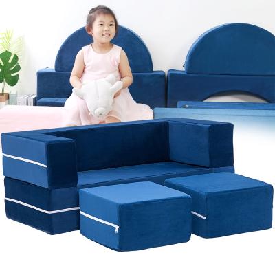 China Imaginative Environmentally Friendly Playroom Kids Play Furniture Sofa Blocks For Toddler Sitting Couch Folding Mattress Living Room Sofa Cake for sale