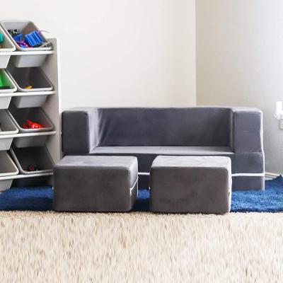 China PORTABLE Imaginative Furniture for Creative Kids Modular Loveseat and Stools Play Couch Indoor Active Structure for sale