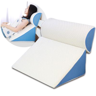 China High Quality Therapy Memory Foam Triangle Pillows For Bedding Knee Support Leg Rest Reading Pillow Wedge Pillow for sale