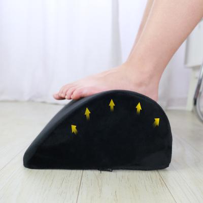 China 2021 Anti-Static New Design Teardrop Memory Foam Leg Foot Support Pillow For Office Home Writing Long Time Seating Foot Rest Cushion for sale