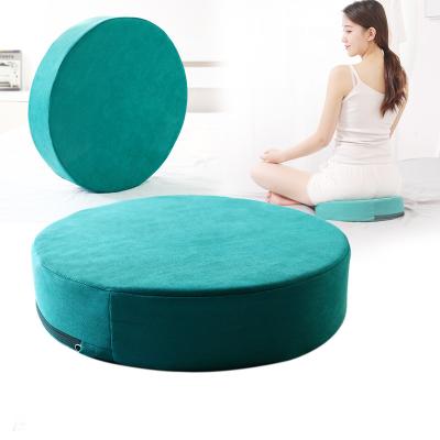 China Korean Style Anti-Static Cushion Portable Lightweight Round Yoga Cushion For Meditation Yoga Cushion Pads Indoor And Outdoor for sale