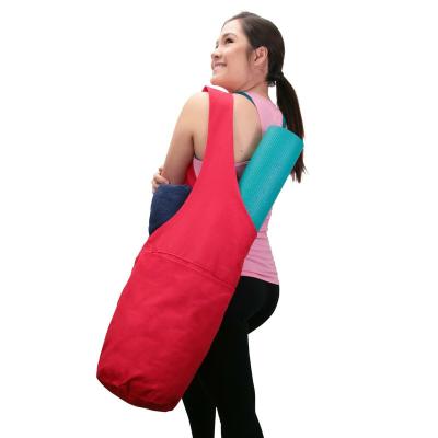 China Breathable Yoga Mat Bag with Large Size Pocket and Zipper Pocket for sale