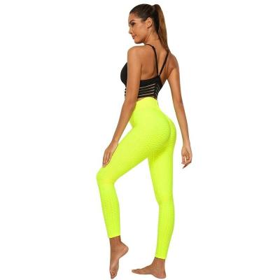 China Lift Up Gaiters Honeycomb Fitness Gym Sports Women Anti Cellulite Breathable Yoga Pants for sale